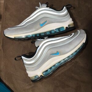 Nike Air Max 97 Ultra '17 in the Wolf Grey/Marina Blue size 7.5